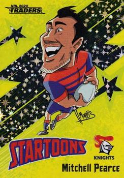 2020 NRL Traders - Startoons Yellow #STY 09 Mitchell Pearce Front